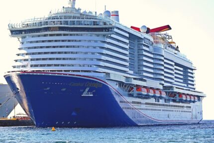 Old Modern Handicrafts American Carnival Celebration (Excel-Class) Cruise Ship 30 Inches Model (30L x 6W x 6H) – Handmade Nautical Décor Gift